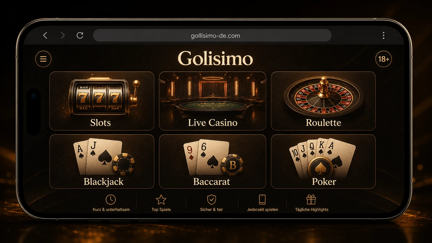 Mobile Spiele im Golisimo Casino